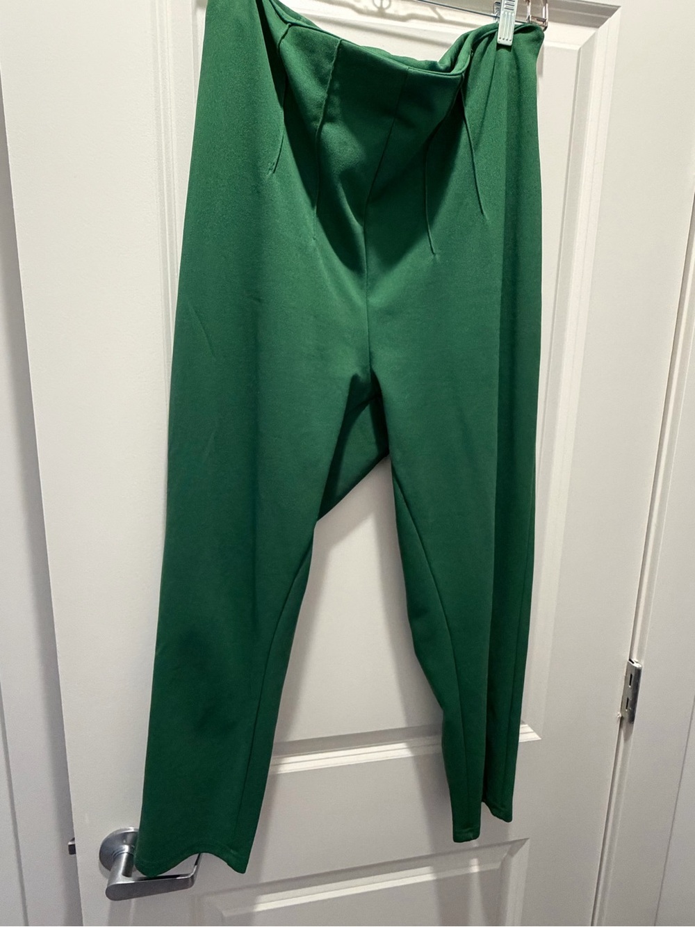 SHEIN Curve 1XL Deep Green High-Waist Pants
